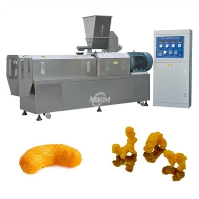 En puff mellanmål extruderande maskin